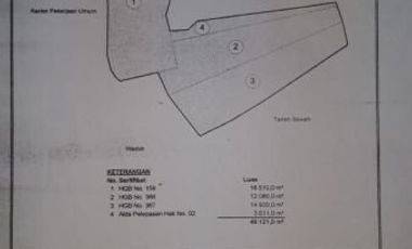 DIJUAL Tanah di Jl. Wahidinsudirohusodo, Gresik (sebelah persis kantor bupati Gresik)