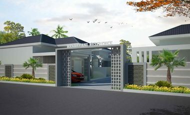 Rumah desain minimalis modern dalam cluster dejat bandara baru Yogya