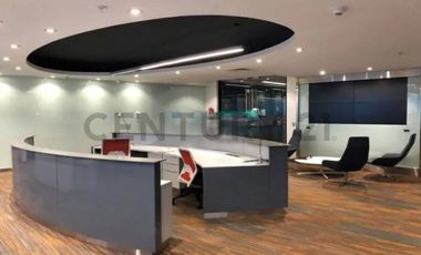 Arriendo iluminada oficina con Leed Gold