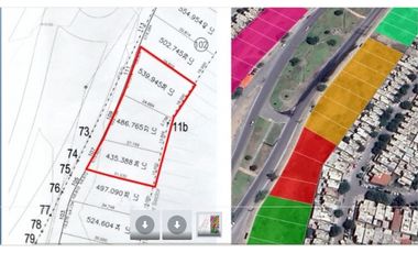 TERRENOS EN RENTA FRENTE FRACC TRIANA  DE 435  M 2 $ 23.500