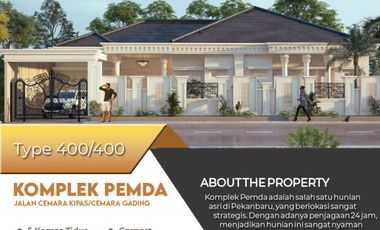 exclusive rumah bebas design di kawasan komplek pemda