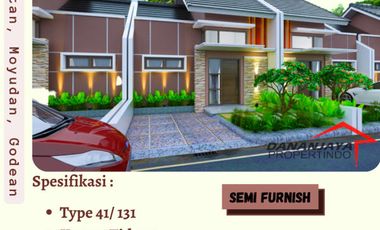 Rumah hanya 1 unit semi furnish cocok untuk investasi