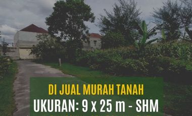 JUAL MURAH - TANAH UKURAN 9x25 m - JL. FLAMBOYAN MEDAN