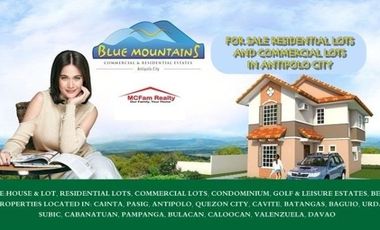 Lots for Sale in Antipolo City BLUE MOUNTAINS ANTIPOLO Sumulong Hi-way Sta Cruz Antipolo