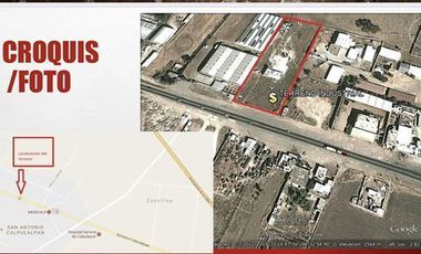 TERRENO INDUSTRIAL EN VENTA EN CALPULALPAN TLAXCALA