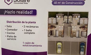 Departamento en Venta en Real Solare, El Marqués, Querétaro - Modelo Piamonte