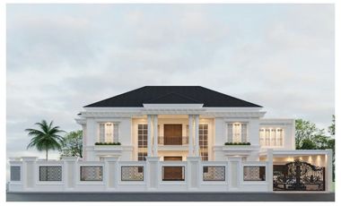 RUMAH DI JUAL TYPE 600 DI KOMP PEMDA JL CEMARA GADING FULL INTERIOR + KOLAM RENANG..