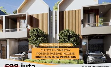 jual cluster homestay rumah villa lembang bandung