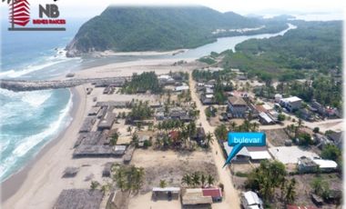 TERRENO CON FRENTE DE PLAYA  EN CERRO HERMOSO,PTO.ESC.OAX.
