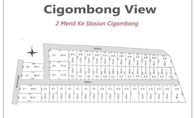 6 Menit ke Tol Cigombong, Kavling perumahan, Promo Oktober 1 jt-an / Meter