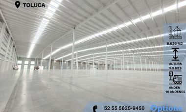 Rent an industrial warehouse in Toluca now