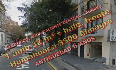 Departamento en Venta en Almagro 1 ambiente 29 m2 + balcón, al frente – Humahuaca 3500