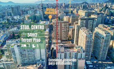 Departamento en Santiago centro. A dos cuadras app de Metro Moneda - Divergente Asesores