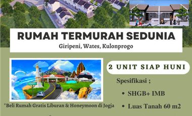 Rumah cantik minimalis kulonprogo hanya 160jt bonus liburan