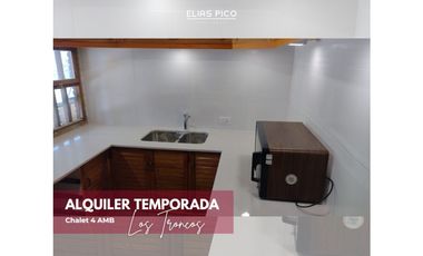 ALQUILER TEMPORADA Chalet 4 AMB - zona Los Troncos MDP
