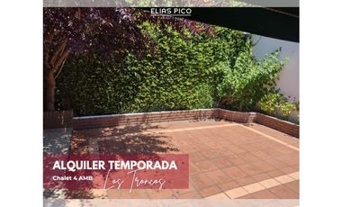 ALQUILER TEMPORADA Chalet 4 AMB - zona Los Troncos MDP