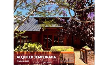 ALQUILER TEMPORADA Chalet 4 AMB - zona Los Troncos MDP