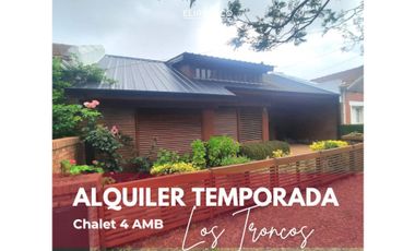 ALQUILER TEMPORADA Chalet 4 AMB - zona Los Troncos MDP