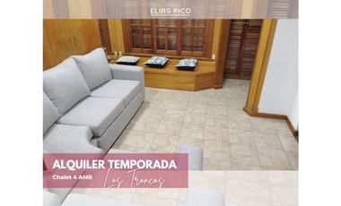 ALQUILER TEMPORADA Chalet 4 AMB - zona Los Troncos MDP