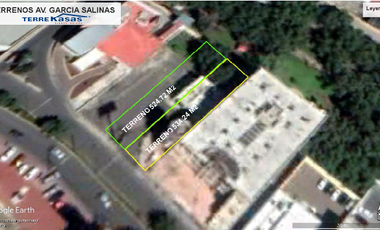 Terrenos en Venta en Zacatecas, Zac. En Av. García Salinas