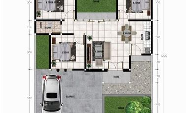 RUMAH CANTIK TIPE BESAR HANYA 4 KILOMETER KE ALUN - ALUN WATES