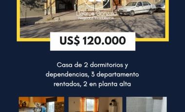 OPORTUNIDAD CASA + 3 DEPARTAMENTOS