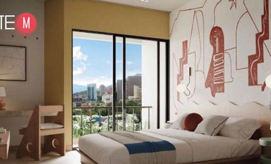 apartaestudio en venta en altos del poblado. Cod V10394