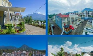 Rumah villa lengkap dengan kolam renang di kota wisata