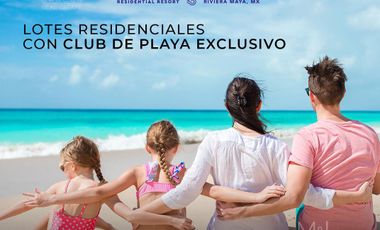 Terreno en Venta XPU-HA BEACH ARRECIFE con Club de Playa en Riviera Maya