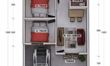 RUMAH MURAH BISA KPR DI BERBAH DEKAT LAVA BANTAL