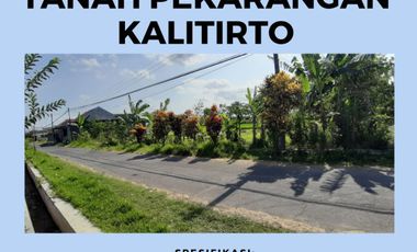 Tanah Pekarangan Super Murah BU Lokasi Tepi Jalan Kalitirto