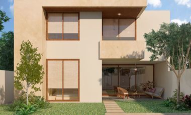 Casa en preventa en Temozón 4 habitaciones una en planta baja
