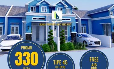 Rumah 330 Juta - Free AJB BBN - Perintis Diamond - Medan