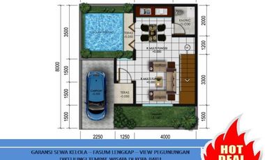 Rumah Villa Dijual Di Batu Malang Tipe 67 Garansi Sewa Kelola