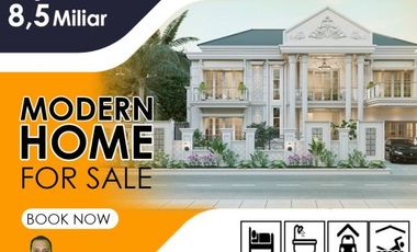 Rumah Mewah Type600 Full Inteior diJual di Jalan Cemara Gading