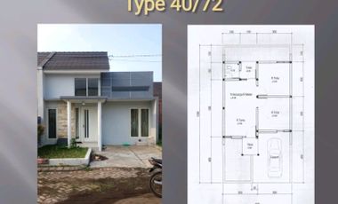 Rumah Modern Siap Bangun type 40/72 Malang