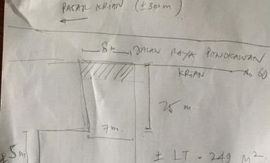 GUDANG DI KRIAN, SIDOARJO. LOKASI STRATEGIS, NOL JALAN RAYA