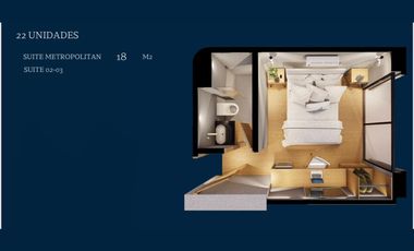 apartaestudio en venta en laureles. Cod V10787
