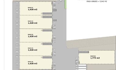 Renta nave Industrial en Arco Vial de 1,628 m2  Libramiento Noroeste G. Escobedo