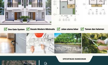 Rumah 2lantai modern minimalis Scandinavian dicibinong,bogor