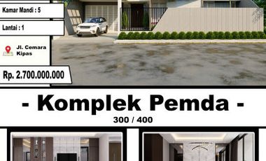 dijual rumah mewah bebas design di cemara gading/cemara kipas