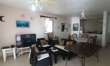 BONITO Y CENTRICO DEPARTAMENTO FRENTE AL MAR EN CHICXULUB PUERTO