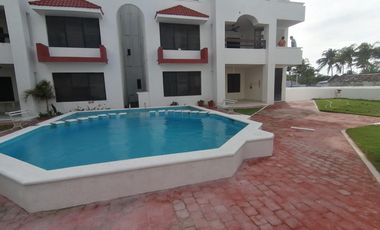 BONITO Y CENTRICO DEPARTAMENTO FRENTE AL MAR EN CHICXULUB PUERTO