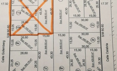 LATORRE PROP VENDE  11 LOTES DE TERRENOS JUNTOS O SEPARADOS