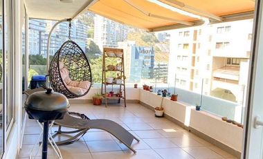 Departamento arriendo 2 dormitorio Viña del Mar Vista al mar