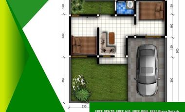 Jual Rumah Malang Tipe 25/107 Hook Free Biaya2, Diskon 20% Hanya saat PPKM