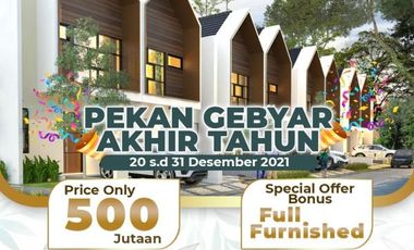 Cluster cantik mewah rasa villa sejuk asri di Cugenang dkt PUNCAK