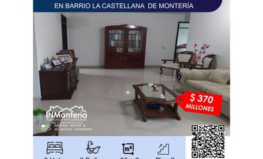 SE VENDE HERMOSO APARTAMENTO EN BARRIO LA CASTELLANA DE MONTERIA