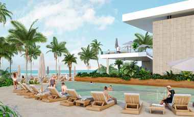 Terreno en Venta XPU-HA BEACH PALMA 602 m2 con Club de Playa. Riviera Maya