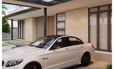 kontemporer modern sangat mewah full interior di komplek pemda